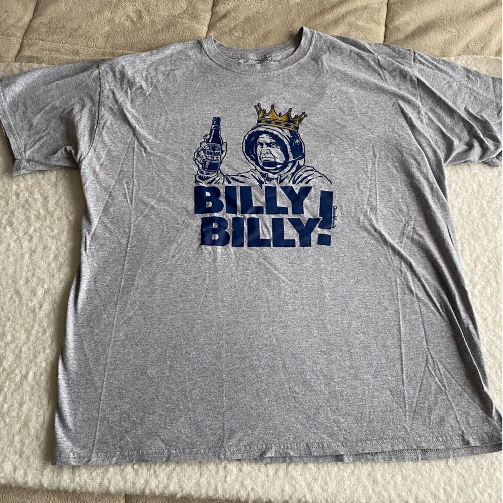 Billy Billy (Bill Belichick) Bud Light Chowdaheadz Gray T-Shirt Size XL